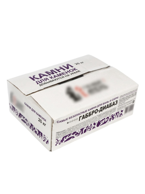 Камни для бани «Габбро - диабаз», 20 кг, колотые, фракция 7-12 см, «Добропаровъ»