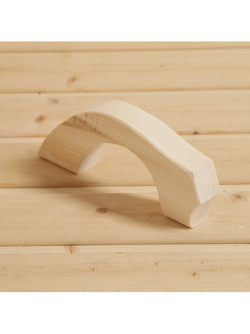 Ручка для бани и сауны, 24×7×2.6 см, деревянная