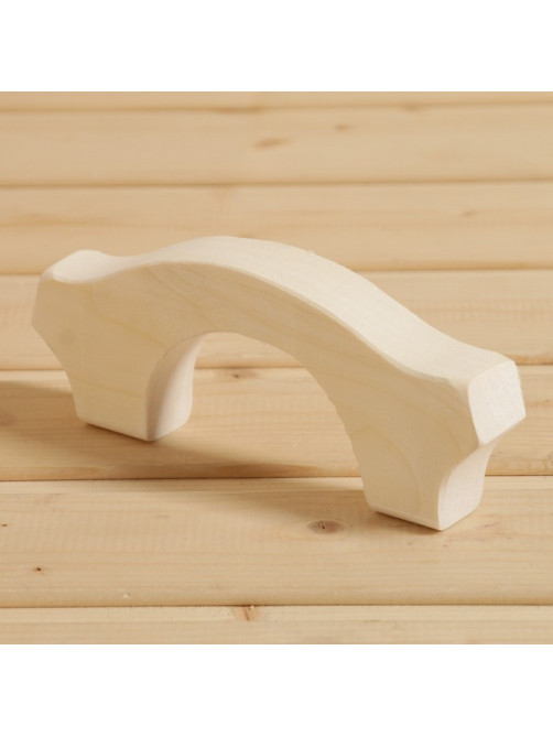 Ручка для бани и сауны, 20.5×7.5×2.6 см, деревянная, «Добропаровъ»