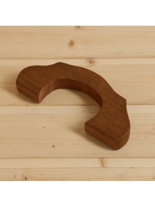 Ручка для бани и сауны, 25×9×2.6 см липа, коричневая, «Добропаровъ»