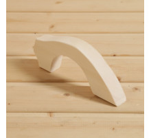 Ручка для бани и сауны, 24×7×2.6 см, деревянная