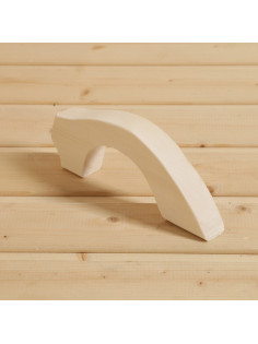 Ручка для бани и сауны, 24×7×2.6 см, деревянная