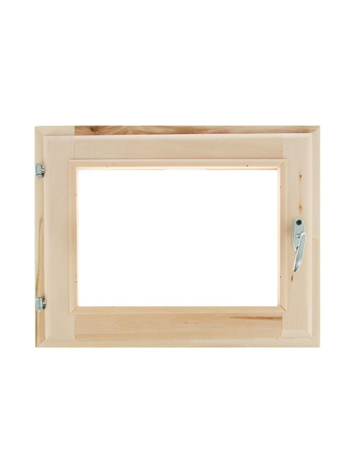 Окно деревянное для бани, 40×50 см, двойное стекло, «Добропаровъ»