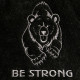 Шапка для бани и сауны Be strong, полиэфир, шерсть, «Добропаровъ»