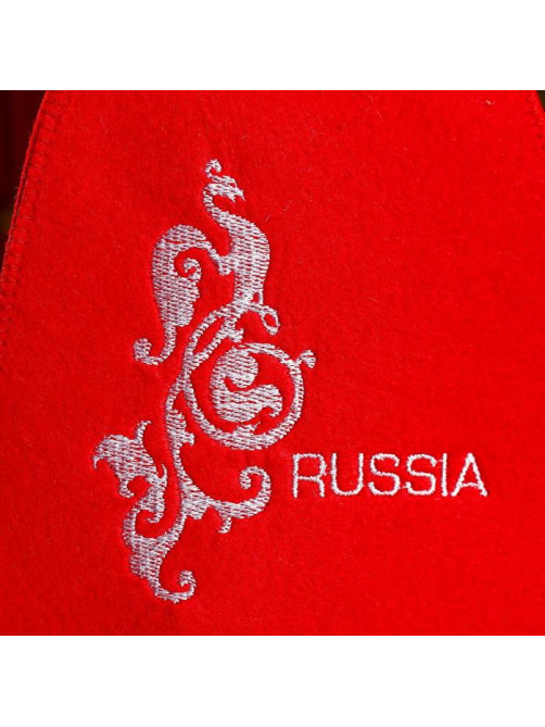 Шапка для бани и сауны Russia, полиэфир, шерсть, «Добропаровъ»