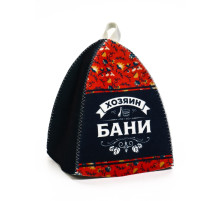 Шапка для бани и сауны «Хозяин бани», полиэфир