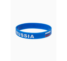 Силиконовый браслет «РОССИЯ», синий