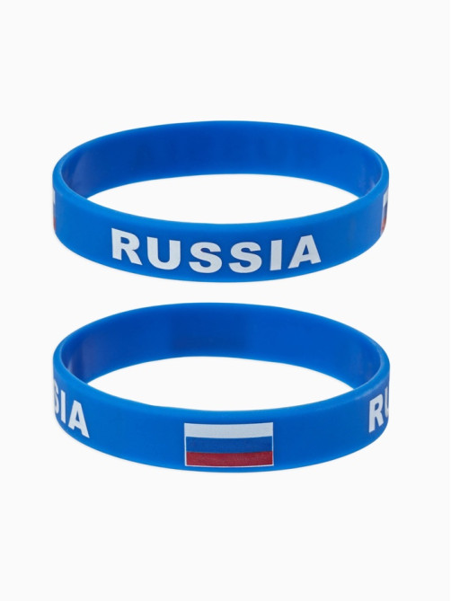 Силиконовый браслет «РОССИЯ», синий