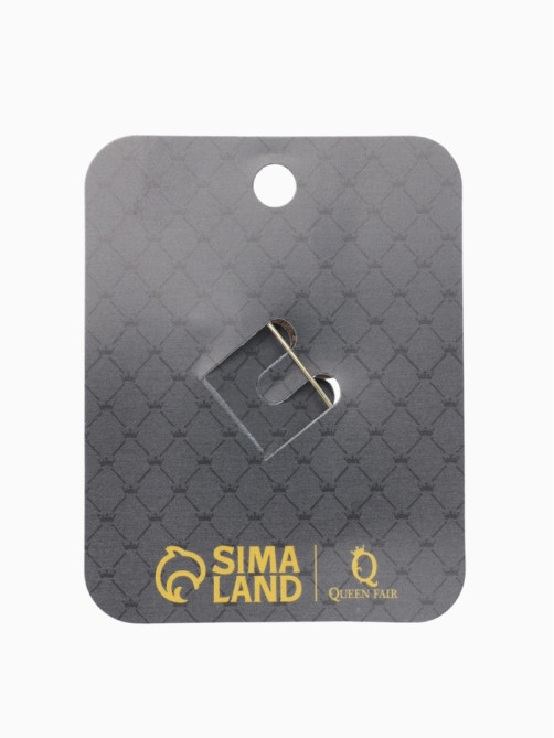 Брошь «Листья», три кленовых, цветная в золоте