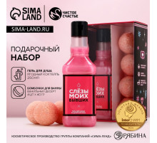 Подарочный набор косметики «Сияй каждый день», гель для душа виски 250 мл и бомбочки для ванны 4×40 г, Чистое счастье