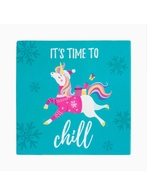 Новогодний подарочный набор «Этель» Chilltime, 5 предметов, полотенце, мочалка, расчёска