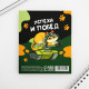 Подарочный набор, стикеры 20 листов и мини ручка шариковая «Защитник!»
