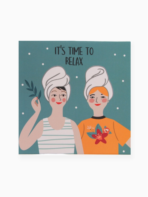 Набор подарочный «Этель» Time to relax, 5 предметов, полотенце, мочалка, расчёска
