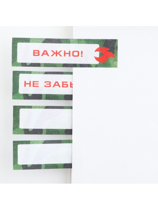 Подарочный набор, стикеры 20 листов и мини ручка шариковая «Настоящий герой. 23 февраля»