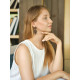 Серьги металл «Люстры», чёрные