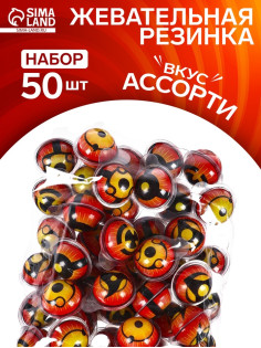 Жевательная резинка «Аниме», набор, 12 г × 50 шт.