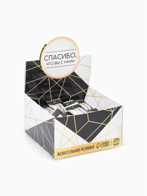 Жевательная резинка «Спасибо, что вы с нами», 68 г ( 50 шт. по 1.36 г).