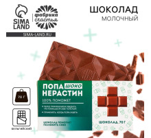 Шоколад молочный «Попанерастин», 70 г