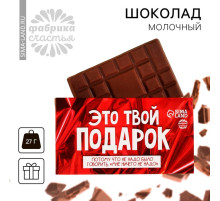Шоколад молочный «Это твой подарок», 27 г