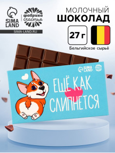 Шоколад молочный «Ещё как слипнется», 27 г
