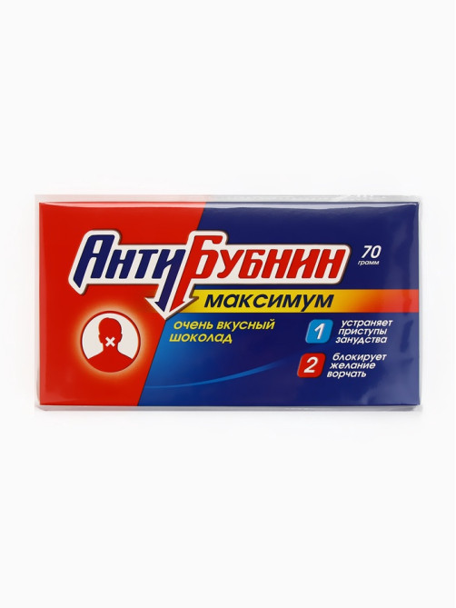 Шоколад молочный «АнтиБубнин», 70 г