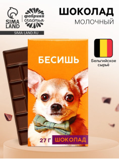 Шоколад молочный «Бесишь», 27 г