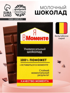 Шоколад молочный «Я в моменте», 27 г