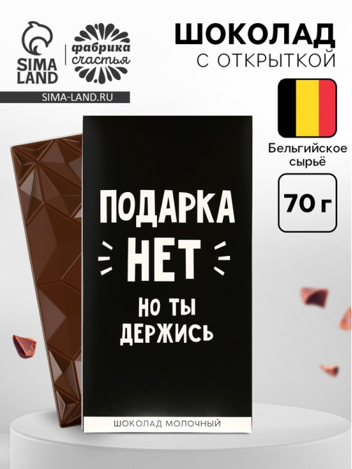 Шоколад молочный «Подарка нет», 70 г