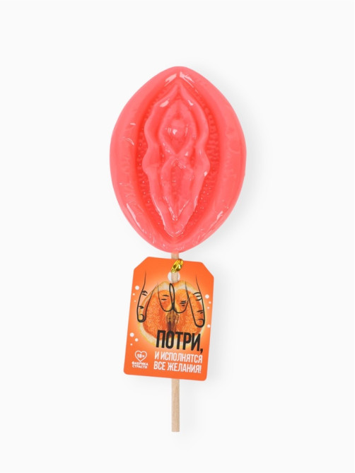 Леденец на палочке «Потри», вкус: малина, 45 г (18+)