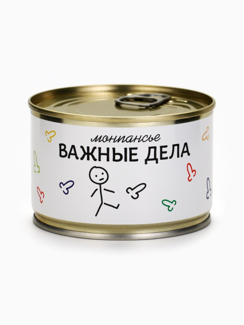 Монпансье «Важные дела», карамель леденцовая в консервной банке, 100 г