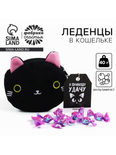 Леденцы «Приношу удачу» в кошельке, со вкусом винограда, 40 г