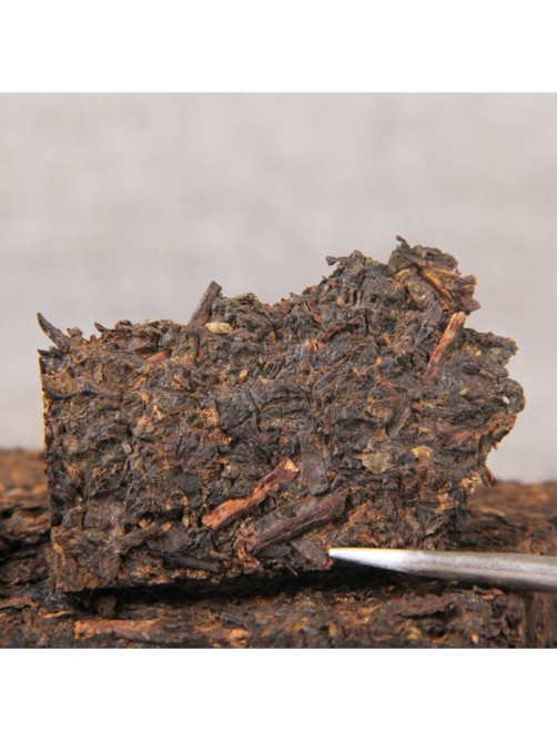 Чай чёрный китайский выдержанный «Шу Пуэр. PUER CHA ZHUAN», Юньнань, 2017 г, кирпич, 100 г