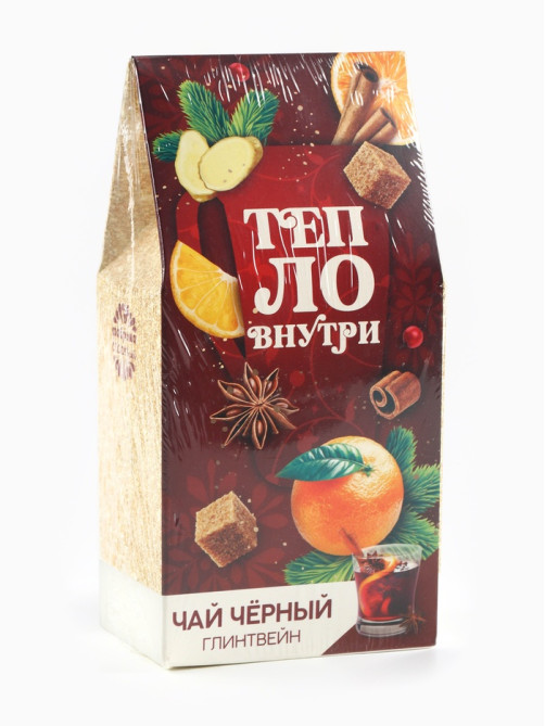 Чай новогодний чёрный «Тепло внутри», вкус: глинтвейн, 50 г
