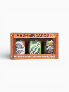 Чай подарочный «23 февраля», набор 50 г × 3 шт. (18+)