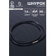 Шнурок кожаный d=1.5 мм, 45 см, чёрный