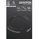 Шнурок нейлоновый d=1.5 мм, 43 см с удлинителем, коричневый