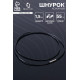 Шнурок кожаный d=1.5 мм, 55 см, чёрный