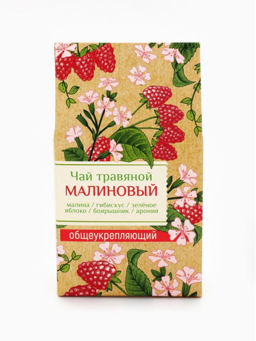 Чай ягодно-травяной «Малиновый», общеукрепляющий, 50 г