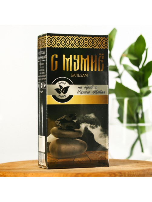 Бальзам безалкогольный «С мумиё»: шиповник, рябина, боярышник, смородина, календула, чабрец, кипрей, валериана, зверобой, мята, мумиё, в пластиковой бутылке, 250 мл.