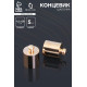 Концевик-шапочка, СМ-165,(набор 5 шт.), 1.2×0.8 см, d (внутренний)=0.7 см, цвет золото