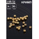 Кримп - зажимная бусина СМ-434-1, набор 30 шт. 4 мм, цвет золото