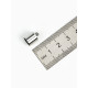 Концевик-шапочка, СМ-165, (набор 5 шт.), 1.2×0.8 см, d(вн.)=0.7 см, цвет серебро