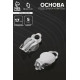 Основа под серьги-клипсы, 17 мм (набор 5 пар), цвет серебро