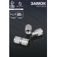 Замок винтовой, 8.5×3.8 мм, СМ-234 20 шт. цвет серебро