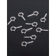 Штифт винтовой для кулона СМ-936, (набор 10 шт.) 1.4×0.7×0.15 см, цвет серебро