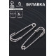 Булавка 4.5×1.2 см (набор 5 шт.), СМ-208-3, цвет серебро