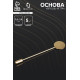 Основа «Брошь-игла» L= 7.2 см, площадка 1.5 см (набор 5 шт.), цвет золото