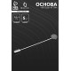 Основа «Брошь-игла» L= 7.5 см, площадка 1 см (набор 5 шт.), цвет серебро