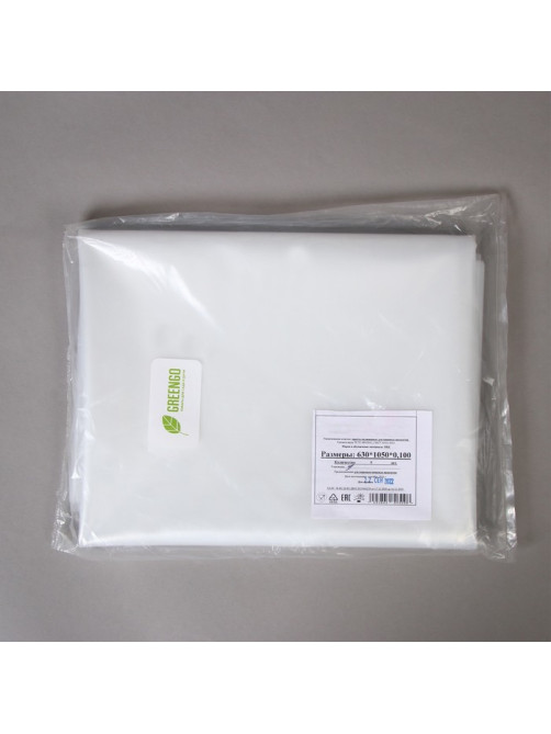 Мешок - вкладыш в бочку, 100 л, 63×105 см, 100 мкм, Greengo