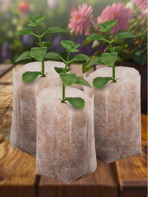 Пакет для рассады, 8×11 см, спанбонд, плотность 40 г/м², Greengo